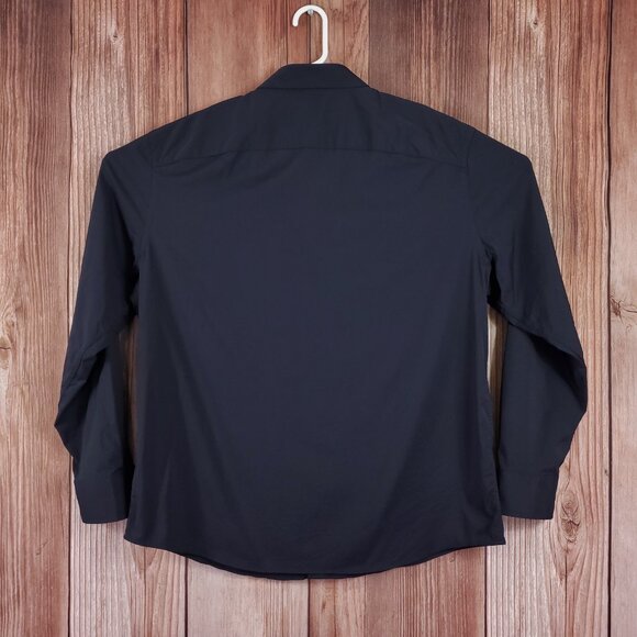 UNTUCKit Gironde Mens Size XXL Black Performance LS Button Up Shirt Stretch - Picture 2 of 14